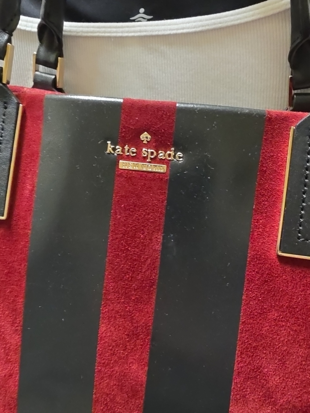 Retired Kate spade 100% cow suede xl tote bag - Picture 3 of 11